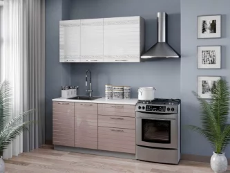 Кухонный гарнитур 2000 Анастасия №4 Белый Капучино