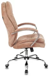 Кресло руководителя Бюрократ T-9950SL Fabric светло-коричневый Velvet 90