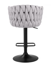 Стул барный DOBRIN LEON (серая ткань (LAR 275-17)) 2 шт