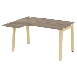 Стол эргономичный левый ONIX WOOD OW.SA-3(L) Тиквуд Темный/Светлый Стол эргономичный левый ONIX WOOD OW.SA-3(L) Тиквуд Темный/Светлый