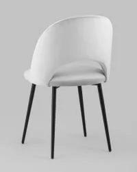 Стул Меган велюр Светло-серый