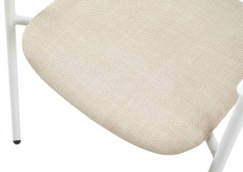 Стул Eila с подушкой пластик белый