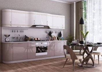 Кухонный гарнитур Анастасия №8 Белый Капучино