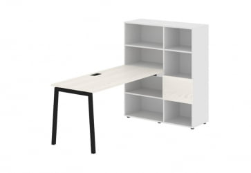 Рабочая станция ЕДИС ЕЛРСТ 1115 Ясень Траун Черный Белый / EDIS ELRST