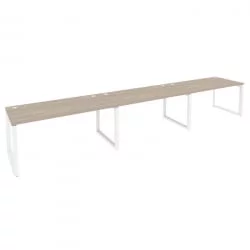 Рабочая станция на О-образном м/к ОНИКС О.МО-РС-3.4.8 Дуб Аттик/Белый / ONIX O.MO-RS-3.4.8