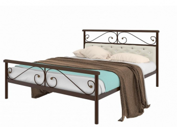 Кровать Эсмеральда plus мягкая 1400х1900 Коричневая