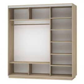 Шкаф-купе трехдверный Экспресс Трио Элемент 2100х2200х Дуб сонома / 2100х2200h