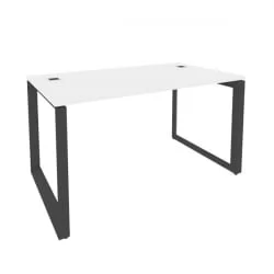 Стол рабочий руководителя на О-образном м/к ОНИКС О.МО-СРР-3.8 Белый Бриллиант/Антрацит / ONIX O.MO-SRR-3.8