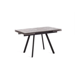 Стол VIGO ЛДСП/HPL/металл, 120 x 80 x 30 х 30 х 75 см, Мрамор черный/черный