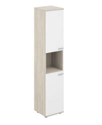 Шкаф высокий левый с нишей Sigma SG.866.OL.WH.WH.L Дуб светлый Белый Шкаф высокий левый с нишей Sigma SG.866.OL.WH.WH.L Дуб светлый Белый