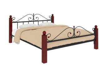 Кровать Диана Лукс плус 1600х2000 Желтая / Lux plus