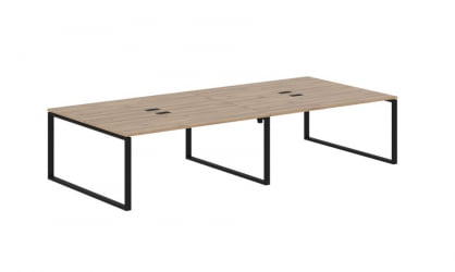 Бенч-система ЕДИС ЕКВСТ 3516 Дуб Денвер светлый Черный / EDIS EQWST