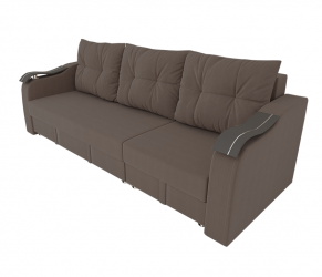 Диван прямой Рио Трансформер (Berhouse) Цвет фасада: Коричневый Велюто 23; Тип: Левый/правый; Материал фасада: Металл/Велюр