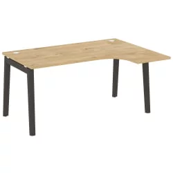 Стол эргономичный левый ONIX WOOD OW.SA-4(R) Тиквуд Светлый/Темный