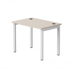 Стол прямой на металлокаркасе, опоры 45 гр Everprof EVO 254S001 Кашемир Белый