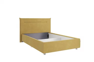 Полутороспальная кровать Альба КМ1.2-16 медовый (велюр)