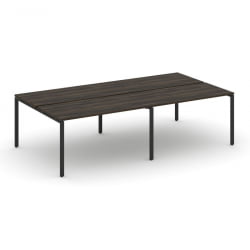 Рабочая станция двухсторонняя на 4 места CONCEPT CN.DRS-007 Дуб Мали Черный