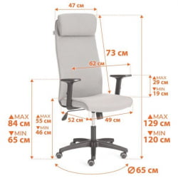 Кресло PRAGMATIC PLT ткань, серый, C27 Кресло PRAGMATIC PLT ткань, серый, C27