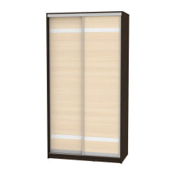 Шкаф-купе венге Б-220х120х60-3(Венге-ДМ-Д9Д9) / B-220х120х60-3(Венге-ДМ-D9D9)