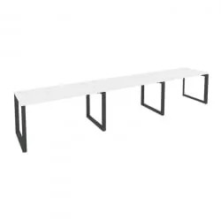 Рабочая станция на О-образном м/к ОНИКС О.МО-РС-3.3.7 Белый Бриллиант/Антрацит / ONIX O.MO-RS-3.3.7