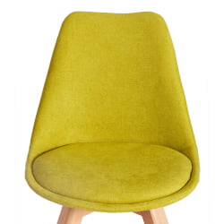 Стул TULIP SOFT (mod. 053V) дерево/пластик/ткань, 49,5 x 54,5 x 84 см, Светло-зеленый (Light green) LY1701-8