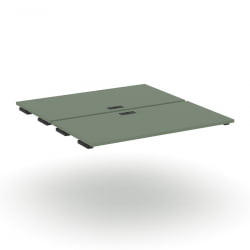 Двойной стол-приставка к двум опорным тумбам/шкафам CОНCЕПТ CН.ДСПР-007 Кобо Черный / CONCEPT CN.DSPR-007