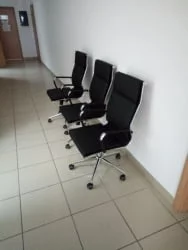 Кресло руководителя Nerey T экокожа Черный