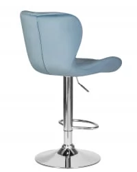 Стул барный ДОБРИН БАРНЙ Пудрово-голубой велюр МДЖ9-74 / DOBRIN BARNY MJ9-74