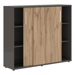 Шкаф с дверьми-купе ЕДИС ЕМC 1643 Дуб Денвер светлый Белый Мокко / EDIS EMC