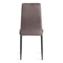 Стул Easy (mod. JSC02-1) металл, флок, 41 х 52 х 96 см, Dark grey (темно-серый) HLR24 / черный