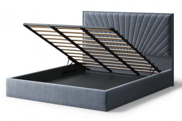 Кровать Леона, 2000 * 1400 мм, серый