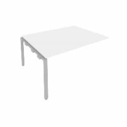 Проходной наборный элемент переговорного стола Метал Сйстем Б.ППРГ-4 Белый/Серый / Metal System
