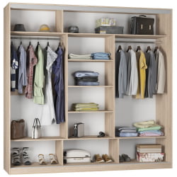 Шкаф-купе Б-220х235х60-2(ЯАС-Д10Д10Д10) / B-220х235х60-2(ЯАС-D10D10D10)