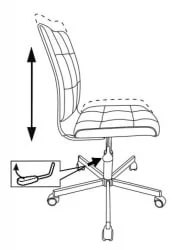 Кресло для оператора Бюрократ CХ-330М Коралловый экомех / CH-330M