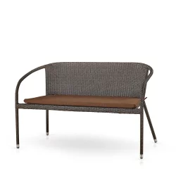 Плетеный диван S139A-W53 Brown/Beige Плетеный диван S139A-W53 Brown/Beige