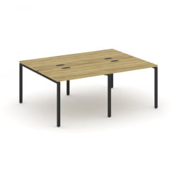 Рабочая станция двухсторонняя на 4 места CONCEPT CN.DRS-005 Дуб Винченцо Черный