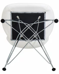 Металлический стул DOBRIN BUTTERFLY CHROME Белый