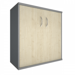 Шкаф низкий широкий Рива А.СТ-3.1 Клен/Металлик / Riva