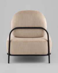 Кресло Стоун К велюр рельефный бежевый