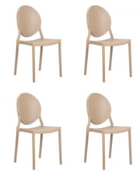 Стул обеденный DOBRIN ALBERT (цвет бежевый) 4 шт