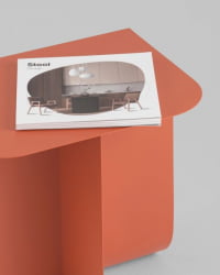 Журнальный столик Лауре металл красный / Laure