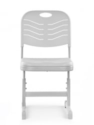 Стул ученический регулируемый пластиковый (рост 3-5) Серый