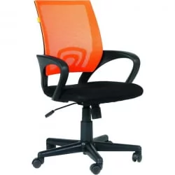 Кресло EChair-304 329253 Черно-оранжевое
