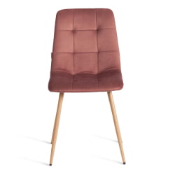 Металлический стул CHILLY (mod. JSC-220) Велюр/металл , 44,5х52,5х88 см, Coral (коралловый) HLR44 / натуральный