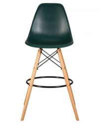 Стул барный ДОБРИН ДСВ БАР (ножки светлый бук, цвет темно-зеленый (Г-13)) 2 шт / DOBRIN DSW BAR (G-13))