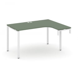 Стол-надставка на опорную тумбу (правый) CONCEPT CN.OSAN-001(R) Сандал Янтарный Белый