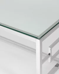 Журнальный стол БРУКЛИН 120x60 Серебро Журнальный стол БРУКЛИН 120x60 Серебро