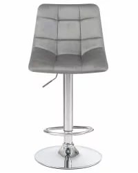 Стул барный DOBRIN TAILOR Серый велюр MJ9-75 Стул барный DOBRIN TAILOR Серый велюр MJ9-75