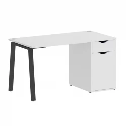 Стол письменный ХОМЕ ОФФИCЕ ВР.СП-3-138.1.А Белый/Антрацит металл / HOME OFFICE VR.SP-3-138.1.A