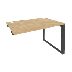 Стол-приставка на О-образном м/к к опорным элементам ОНИКС О.МО-СПР-2.8 Тиквуд Светлый/Антрацит / ONIX O.MO-SPR-2.8